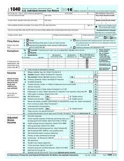 tax form template