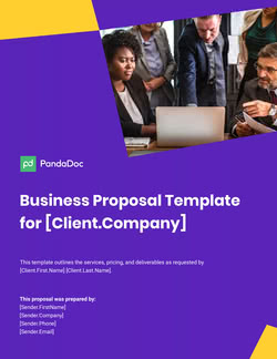 Free Business Proposal Templates - Win More Work