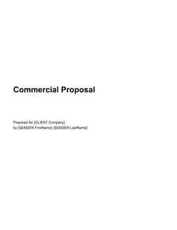 Commercial Proposal Template