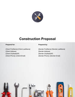 Construction Proposal Template