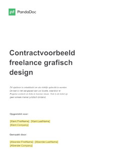 Contract voor freelance grafisch ontwerpers
