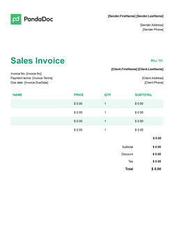 Invoice Templates 10 Free Downloads Customize Edit Send