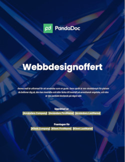 Webbdesign – Förslag