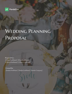 Wedding Planning Proposal Template