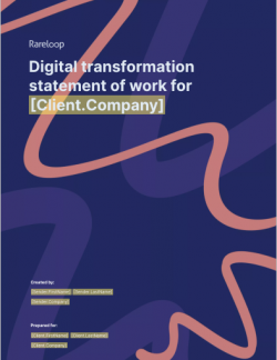 Digital Transformation Statement of Work Template by Rareloop