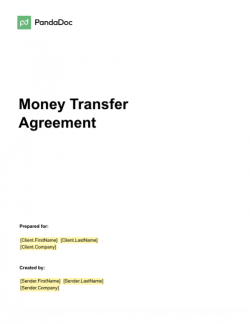 Money Transfer Agreement Template