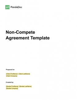 Non-Compete Agreement Template