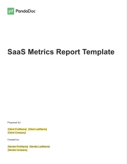 SaaS Metrics Report Template by ChartMogul