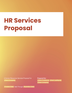 Human Resources Proposal Template