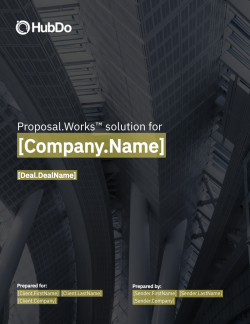 APMP Best Practices Proposal.Works™ Template by HubDo
