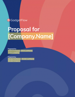 Simple Marketing Proposal Template by the GadgetFlow
