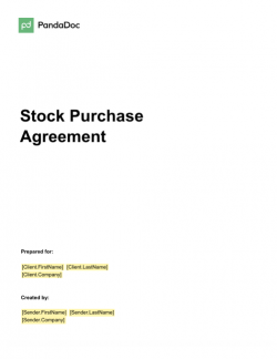 Stock Purchase Agreement