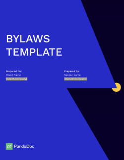Bylaws Template for Free - Increase Corporate Data Safety in Your ...