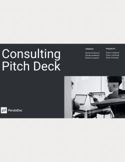 Consulting Pitch Deck