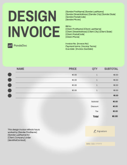 Design Invoice Template