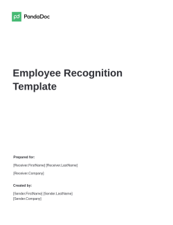 Employee Recognition Template