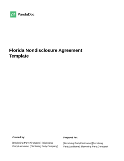 Florida Nondisclosure Agreement Template