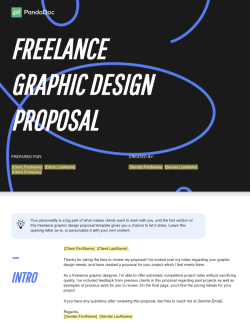 Freelance Graphic Design Proposal Template