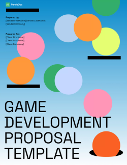 Game Development Proposal Template
