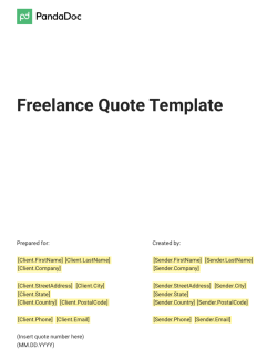 Freelance Quote Template
