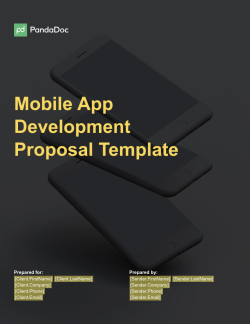 Mobile app Development Proposal Template