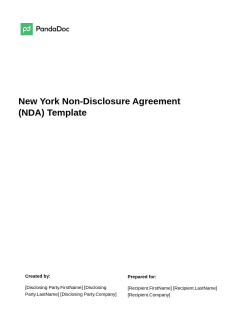 New York Non-Disclosure Agreement
