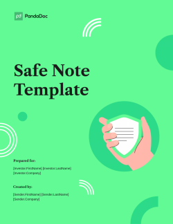 Safe Note Template