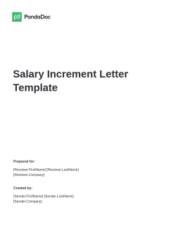 Salary Increment Letter Template