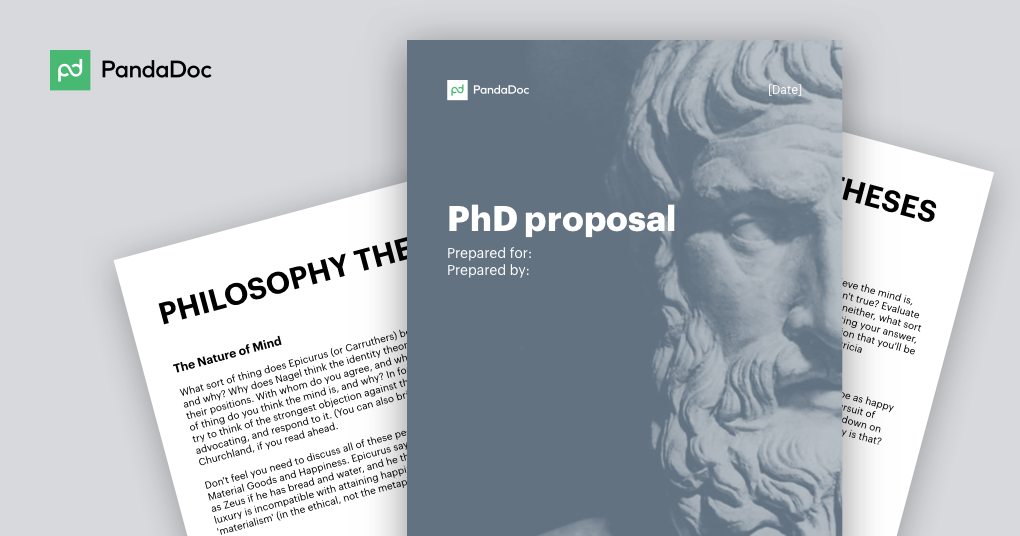 How to write a phd proposal in