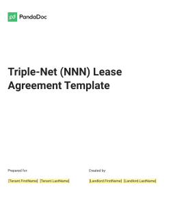 Triple-Net (NNN) Lease Agreement Template