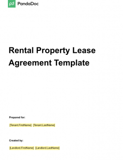Rental Property Lease Agreement Template