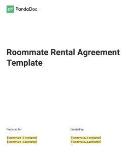 Roommate Rental Agreement Template